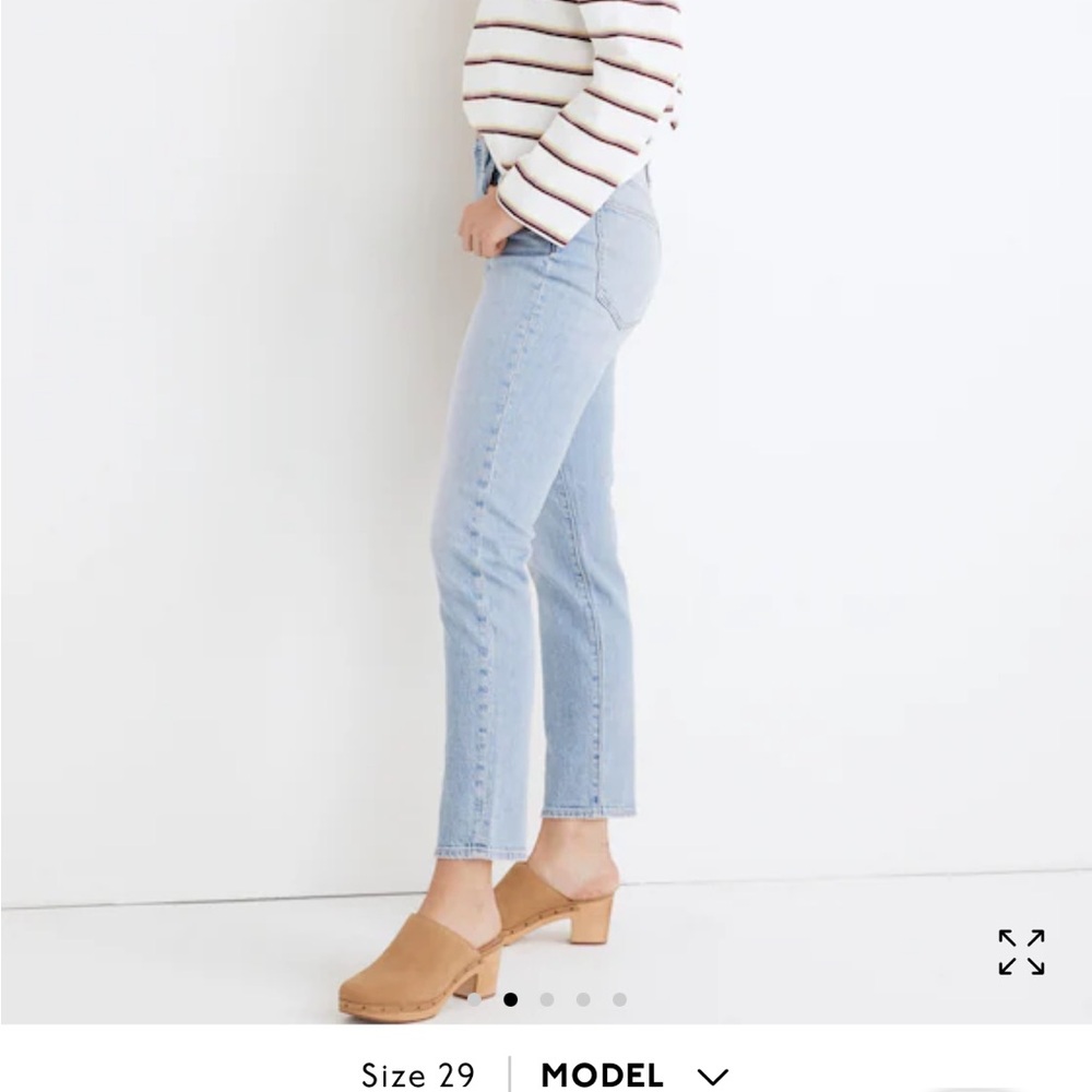 Madewell Perfect Vintage Jean in Fiore Wash Women Size 29 Straight Leg Blue - Picture 3 of 13